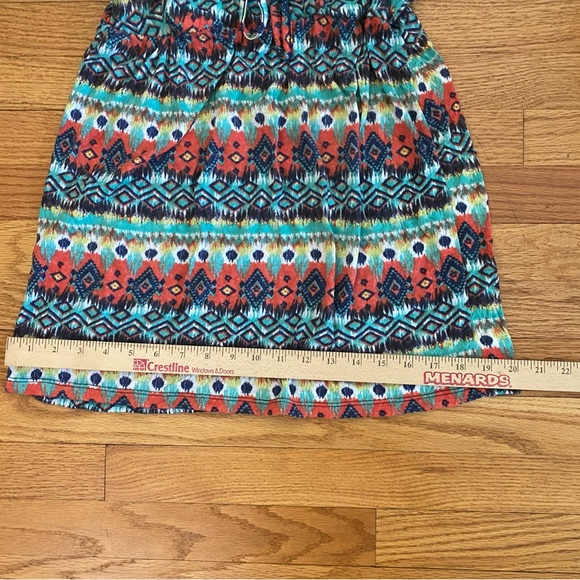 One Step Up Tank Top Junior’s Large Geometric Print Faux Inside Cami - Picture 8 of 9